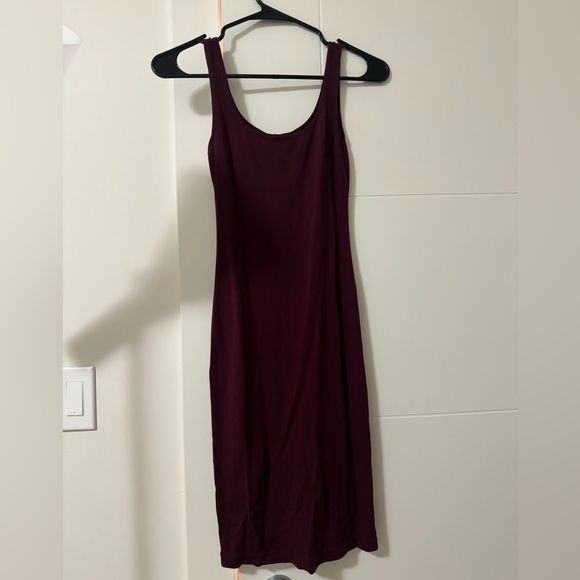 American apparel midi body con size small color dark maroon red - Picture 2 of 3